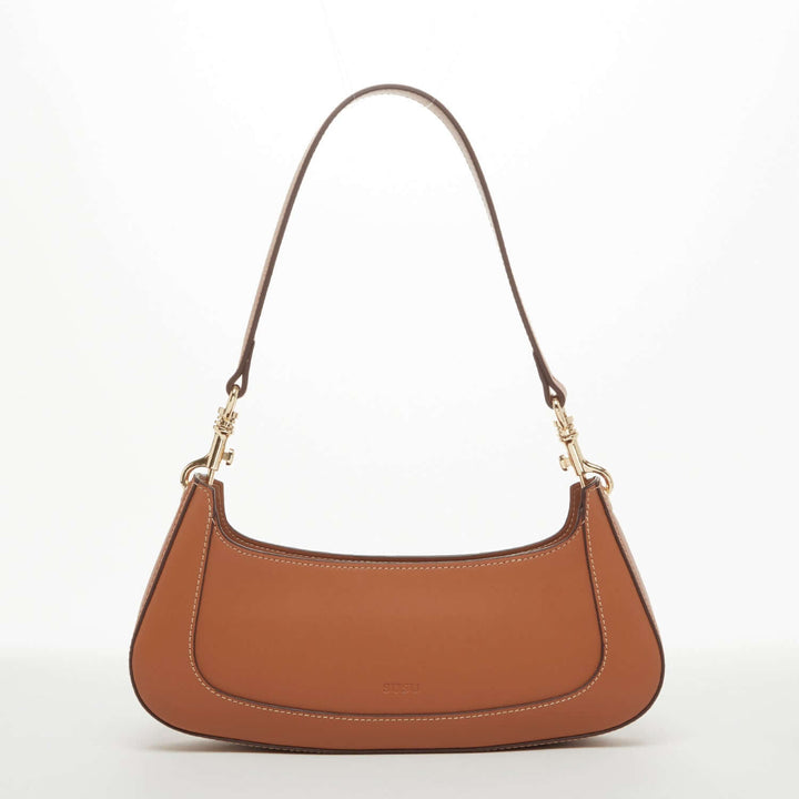 Susu The Emily Leather Baguette Bag Brown