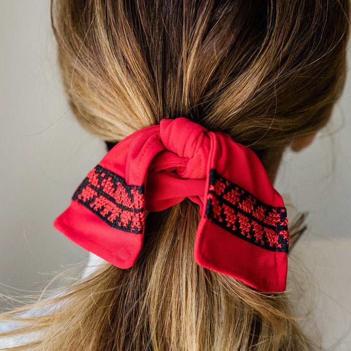 Lara Hair Scrunchie | Red