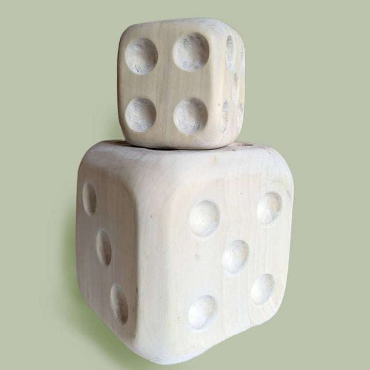 Wooden Decorative Dice | Set of 2