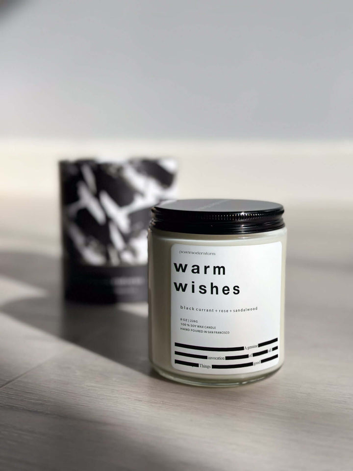 Warm Wishes - Black Currant + Rose + Sandalwood Candle