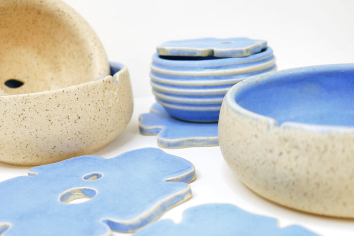 Emptiness Pot - Almond/Blu