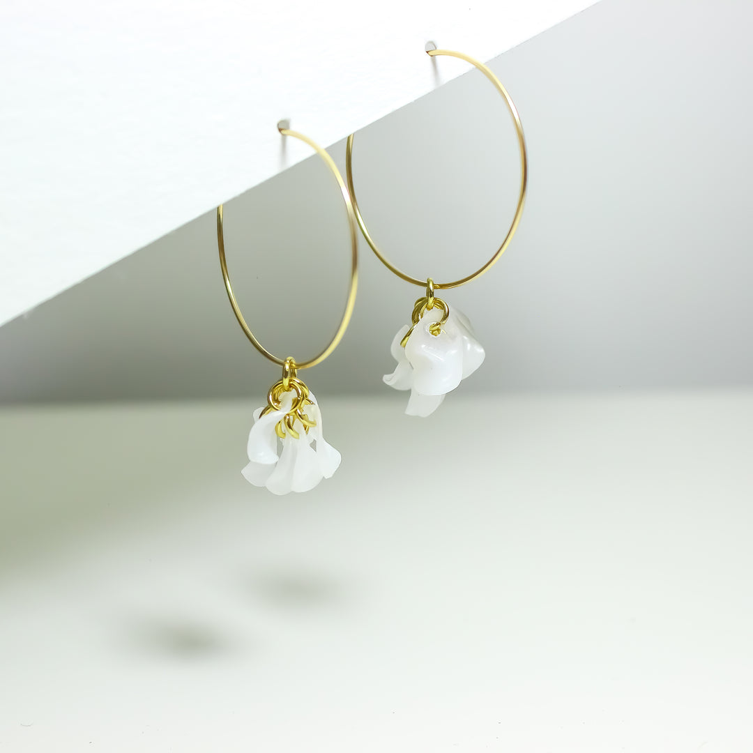 Lora White Hoops