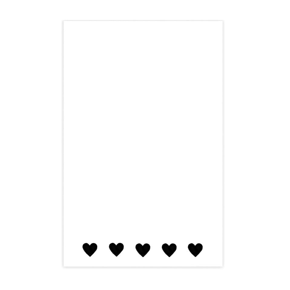 Black Hearts Notepad