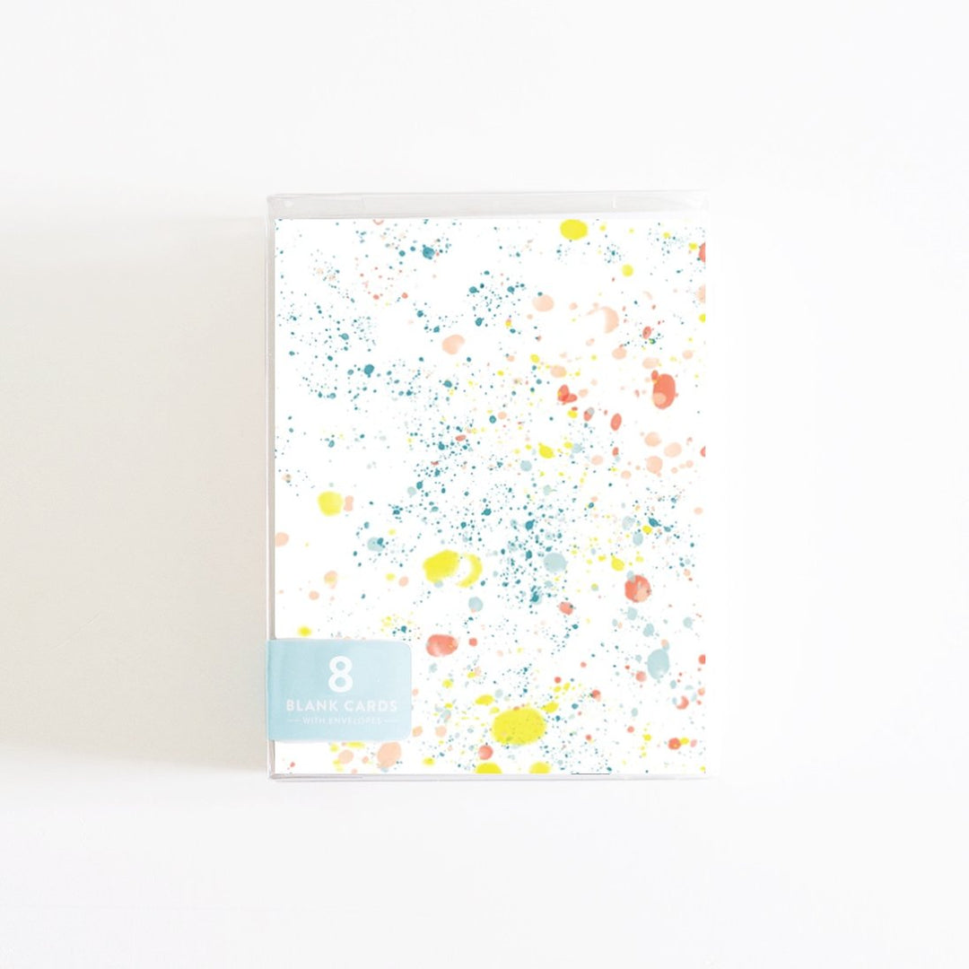 Paint Splatter Boxed Set of 8 Cards