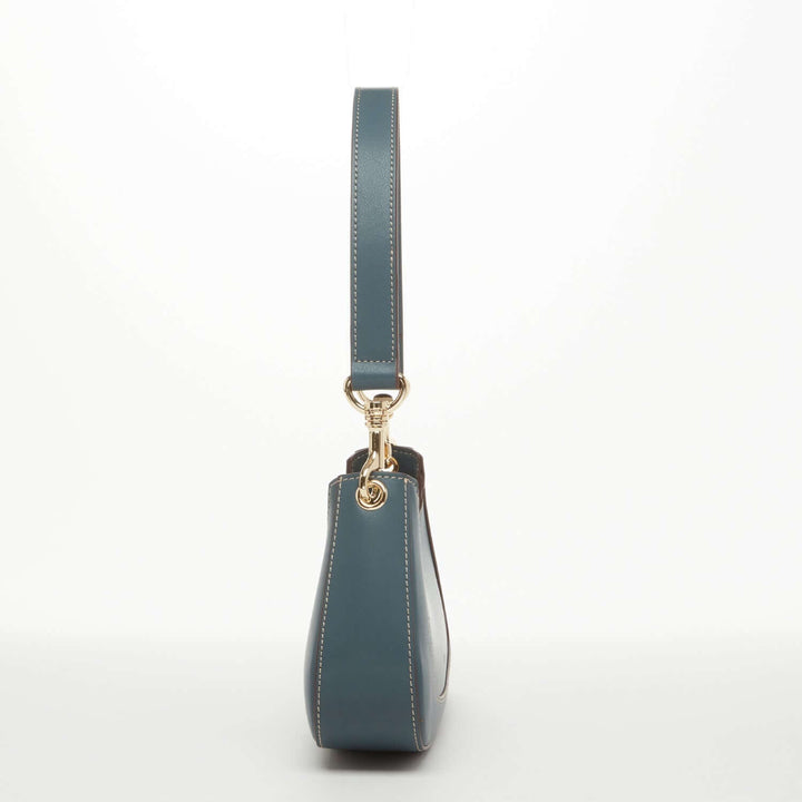 Susu The Emily Leather Baguette Bag - Blue