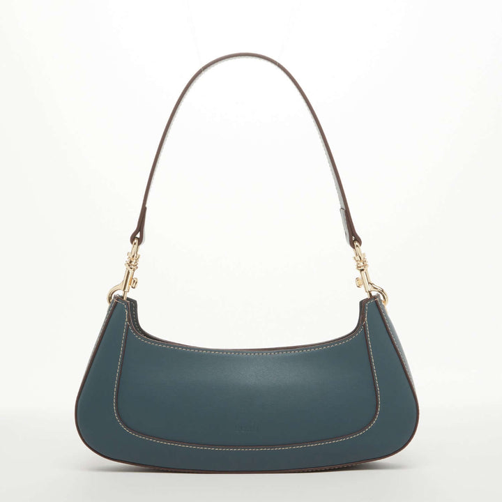 Susu The Emily Leather Baguette Bag - Blue
