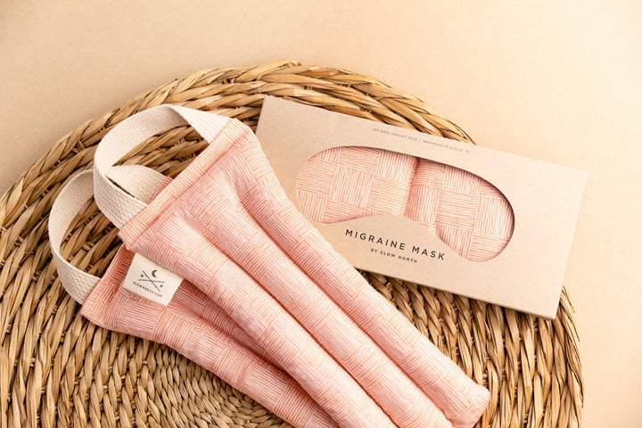 Eye Mask + Neck Wrap Bundle - Pink Pampas
