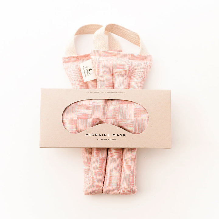 Eye Mask + Neck Wrap Bundle - Pink Pampas