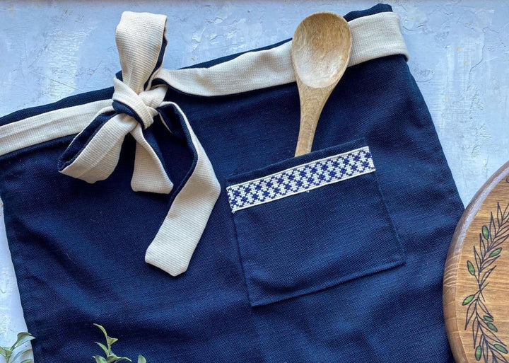 Kuffiyeh Apron - Blue