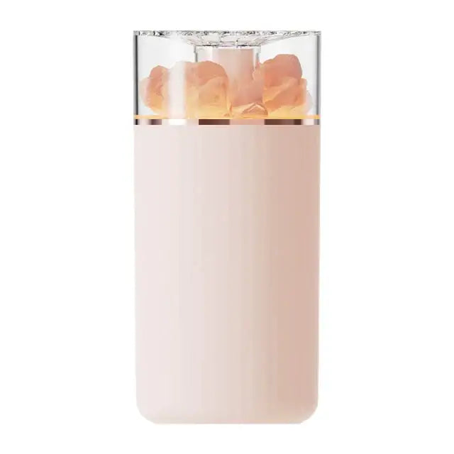 LED Light Crystal Salt Stone Humidifier Essential Oil Diffuser