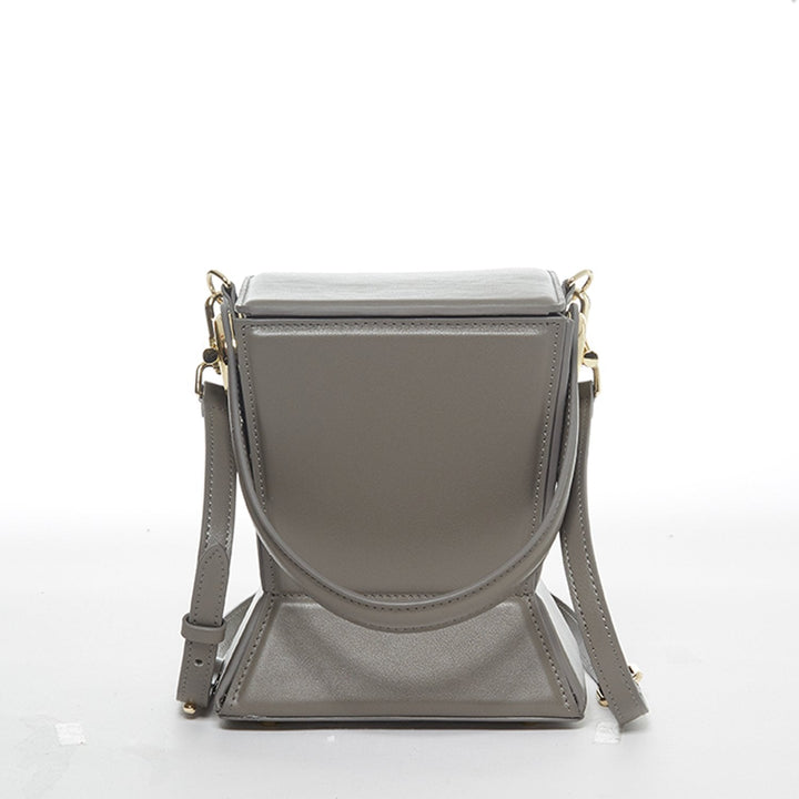Susu The Amber Leather Bucket Bag - Grey