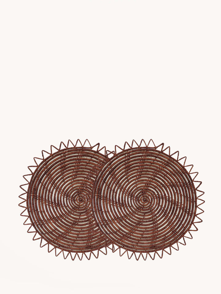 Surya Woven Palm Fiber Placemat (Set of 2)