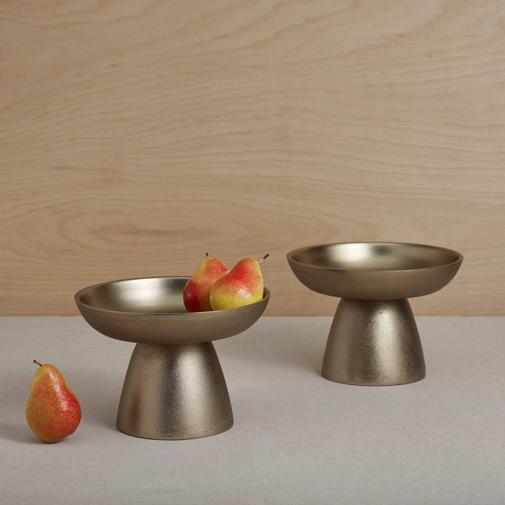 Stinson Antique Brass Small Pedestals - Set of 2