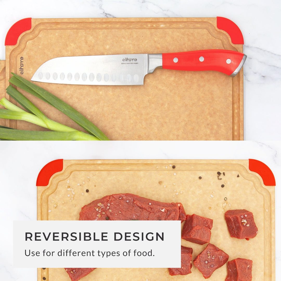 4 Piece Cutting Wise Cutting Board Set | S, M, L, XL