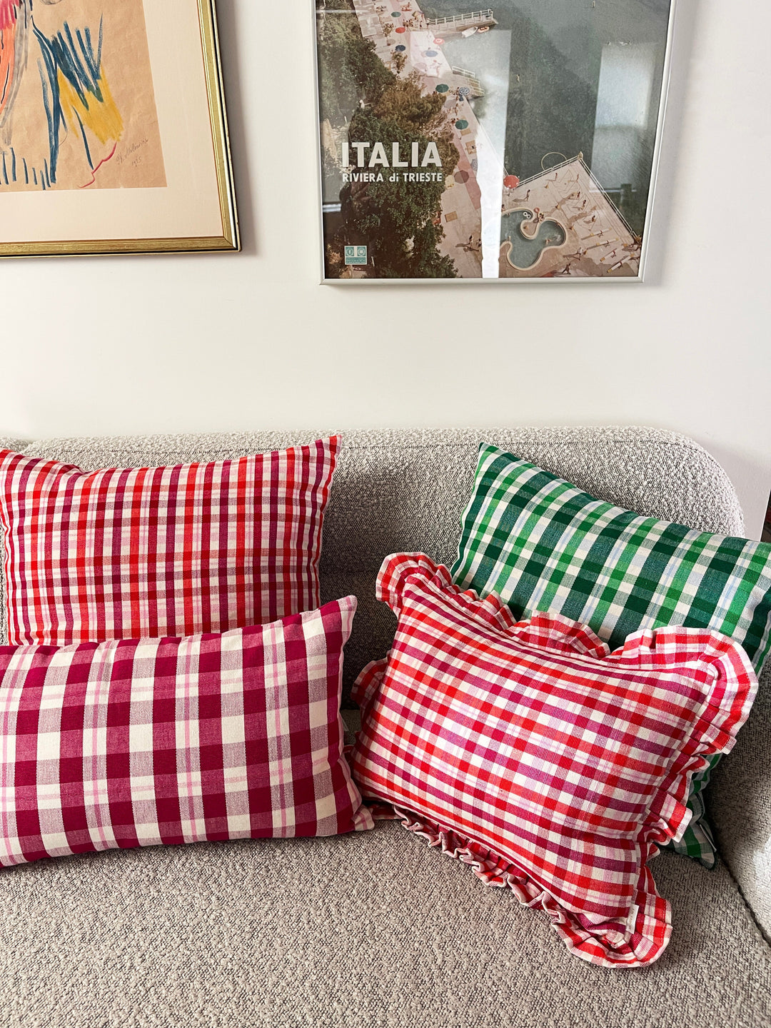 Archive NY Abigail Plaid Lumbar Pillow