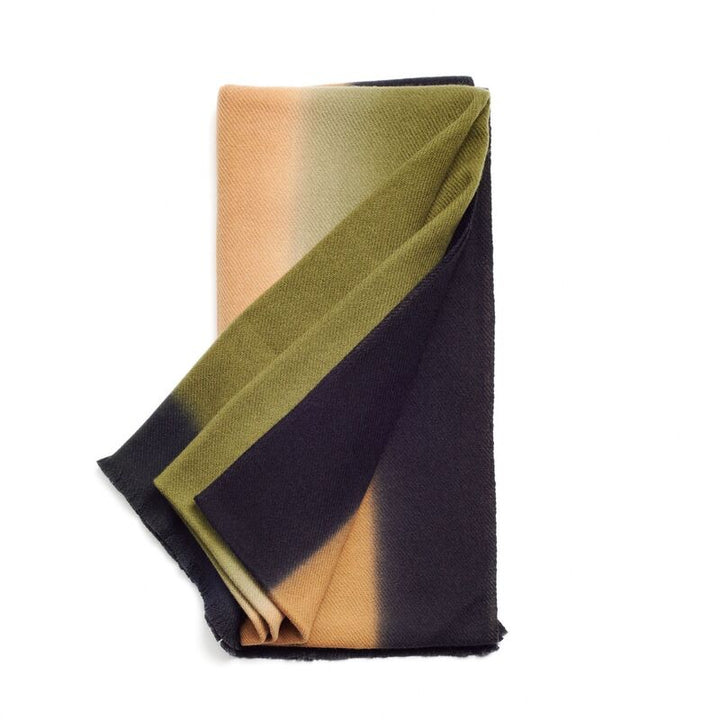 Olyv Green Hand Spun Merino Handloom Throw