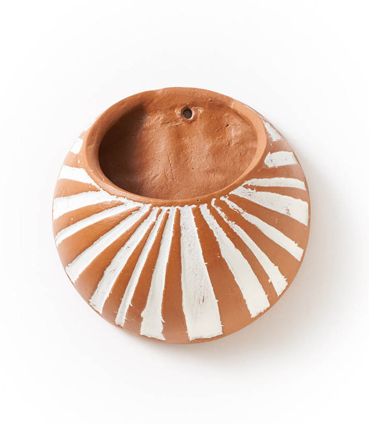 Vasanta Moon Hanging Wall Planter | Terracotta
