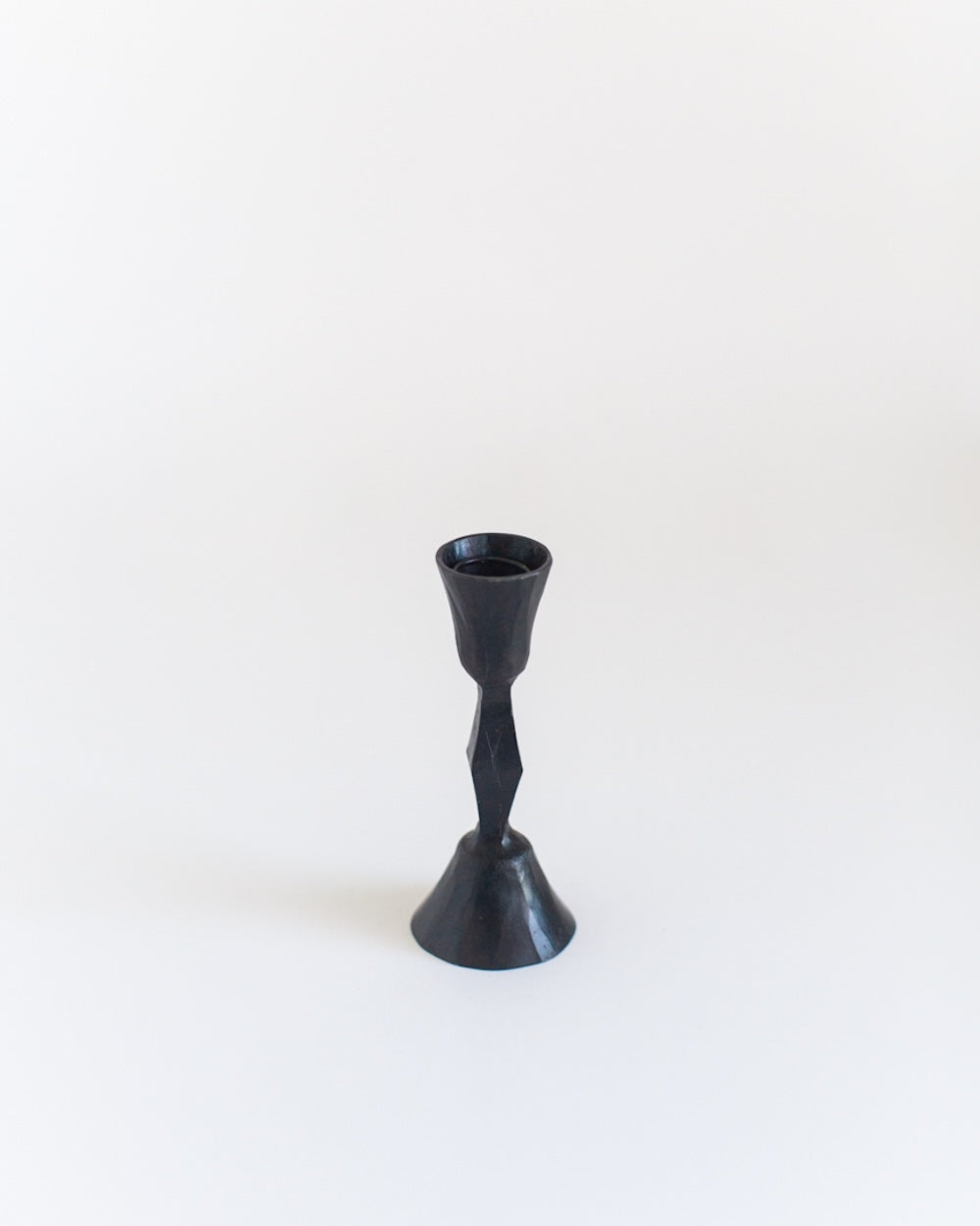 S/2 Low Diamond Candlestands - Black Finish