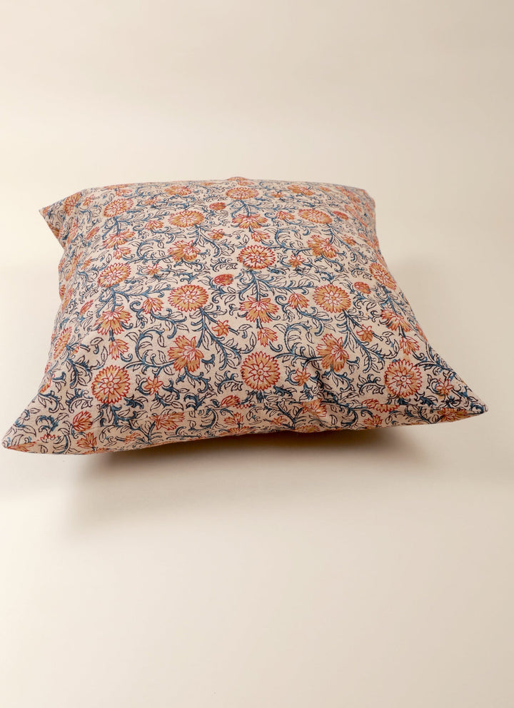 Sunset Horizon Kalamkari Handcrafted Pillow