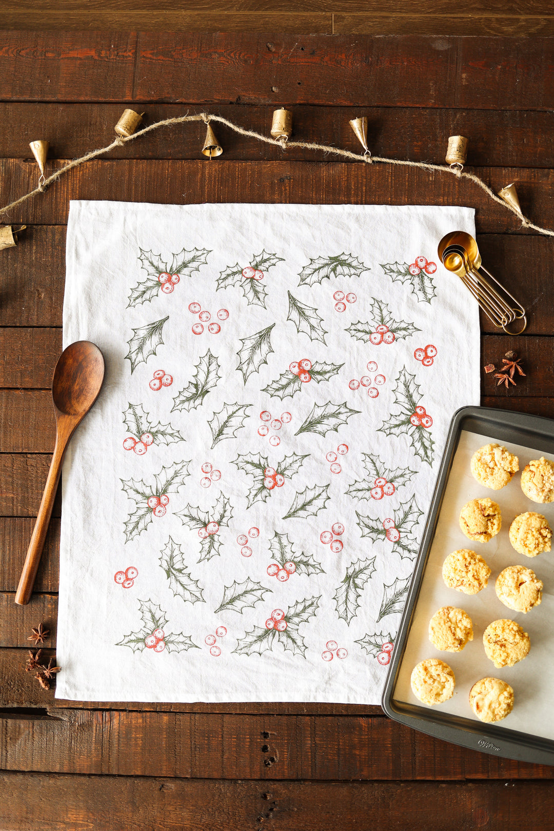 Holly Tea Towel