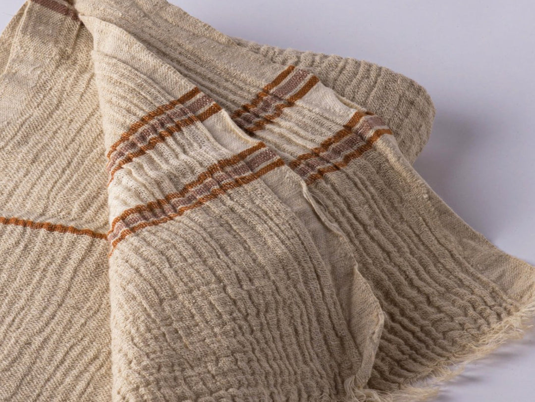 Hand loomed Muslin Linen Beach Towel