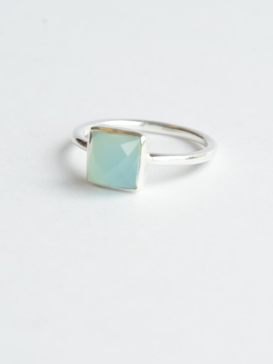 Sultry Sea Ring in Chalcedony