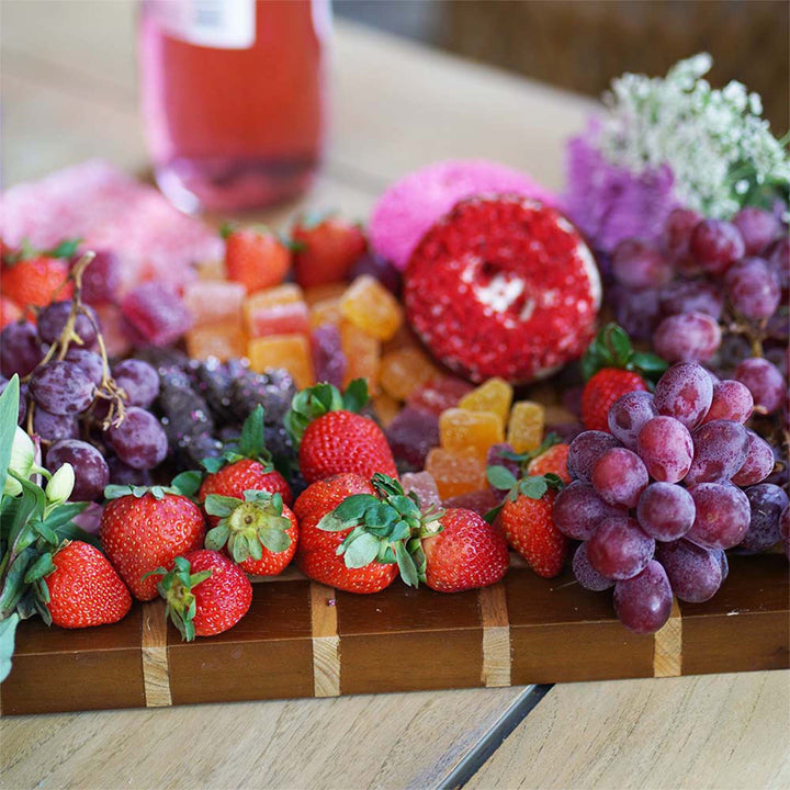 Two Toned Wooden Cutting Board / Charcuterie Board / Cheese Plate, Handmade