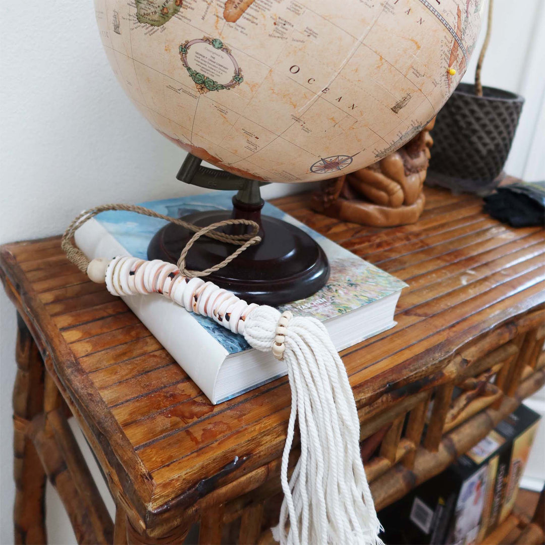 Big Size Seashell Tassel, Beach Home Decor, Boho Shell Tassel Hanging Chain, Coin