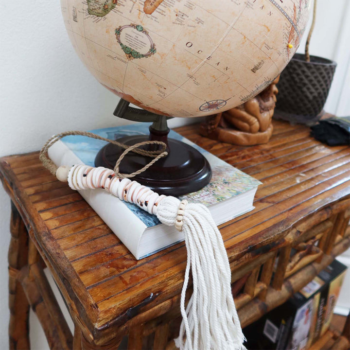 Big Size Seashell Tassel, Beach Home Decor, Boho Shell Tassel Hanging Chain, Coin