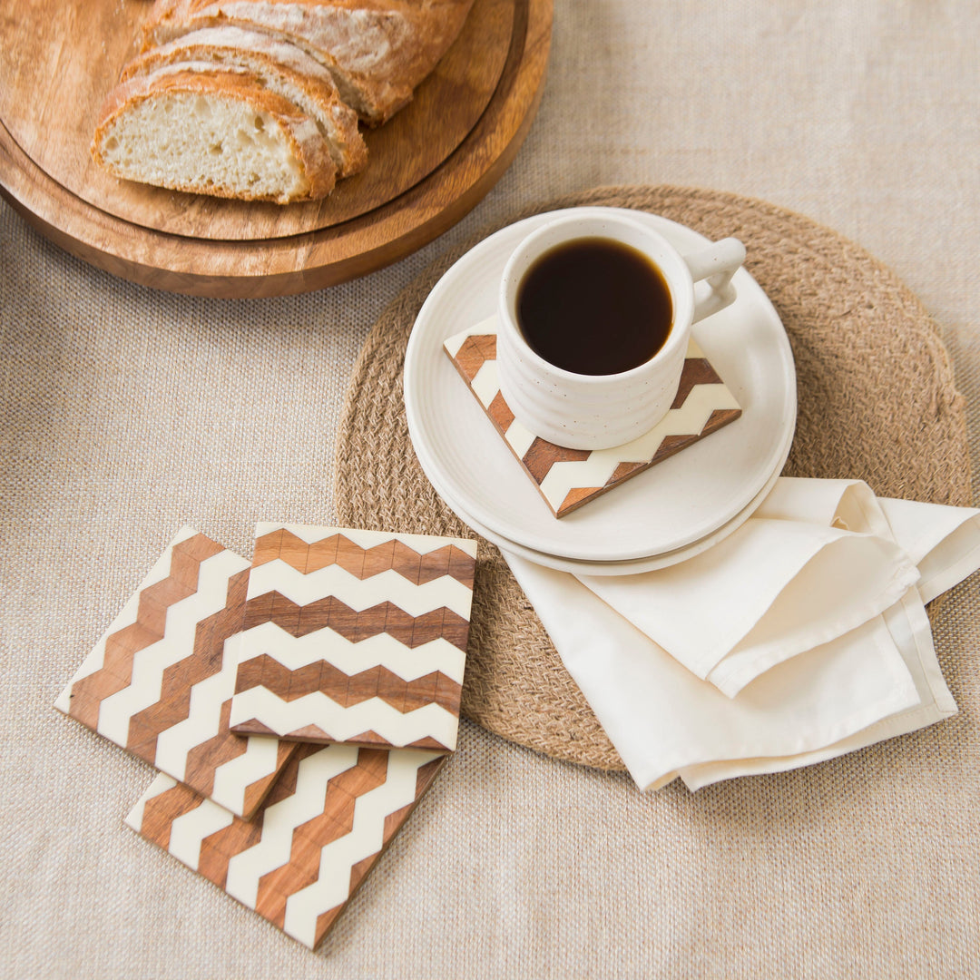 Marquewood Chevron Coasters