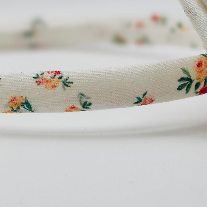 Three Little Bows Headband- Heirloom Blooms