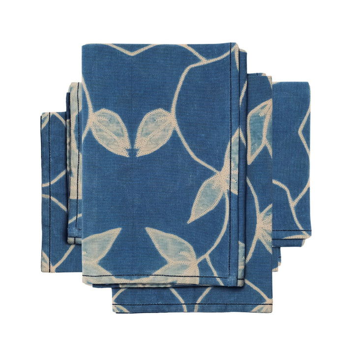 Folio Handcrafted Shibori Print Cotton Table Napkins ( set of 4 )