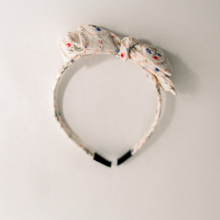 Three Little Bows Headband-Floral Symphony