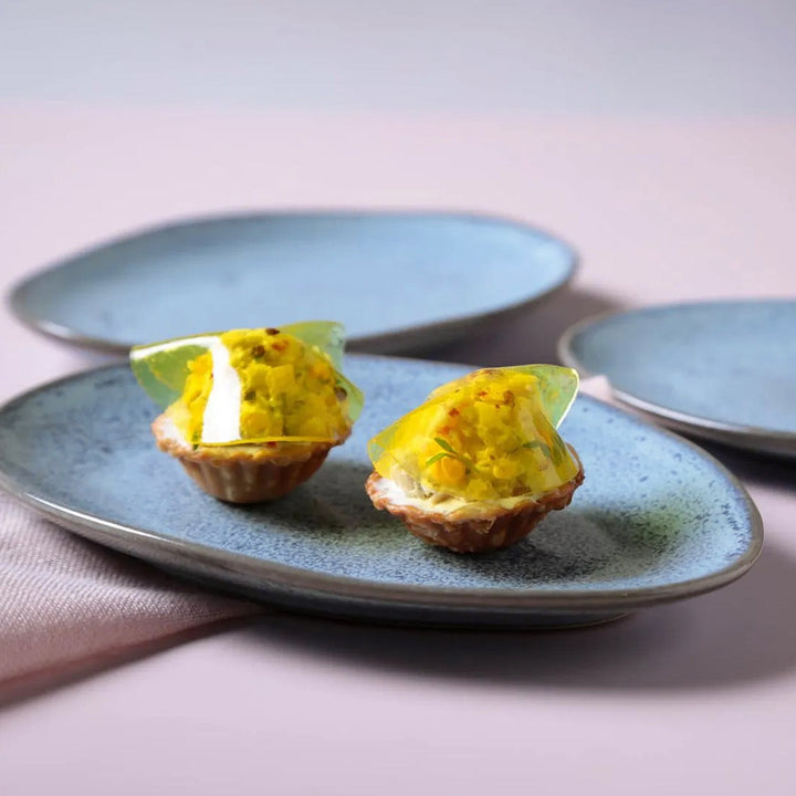 Oval Dessert Plate Set of 4