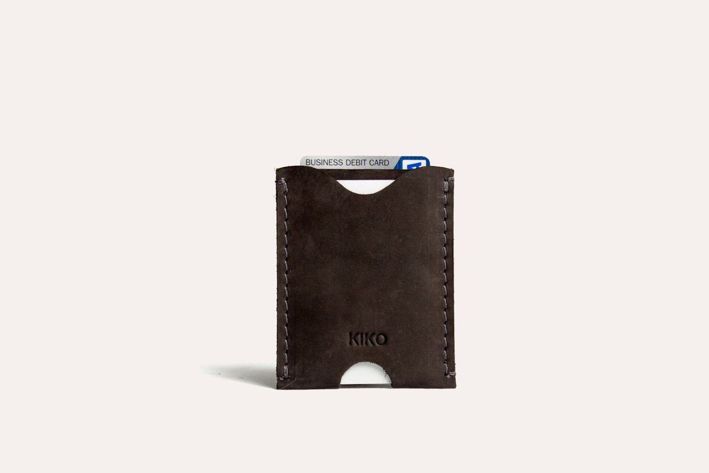 Double Sided Card Case Handcrafted Cowhide - The Ever Good