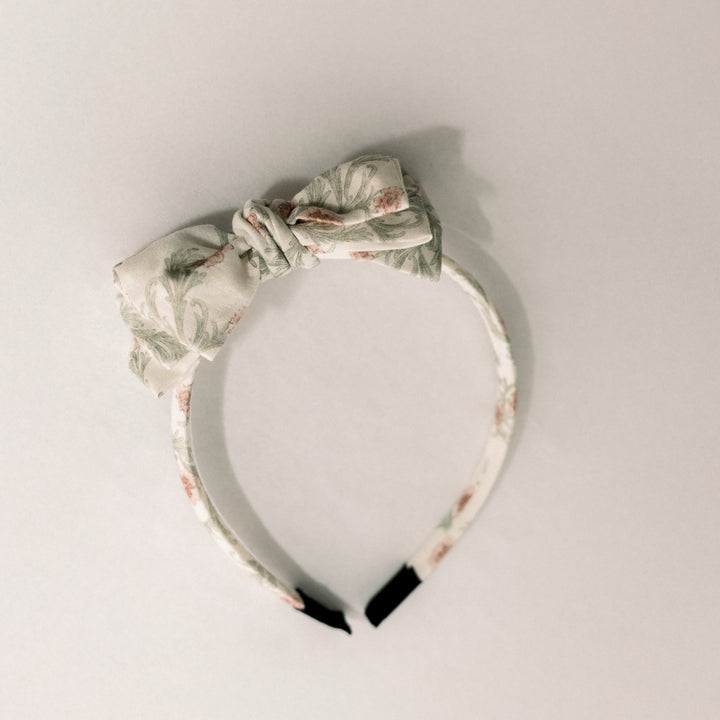 Three Little Bows Headband-Lavender Fields