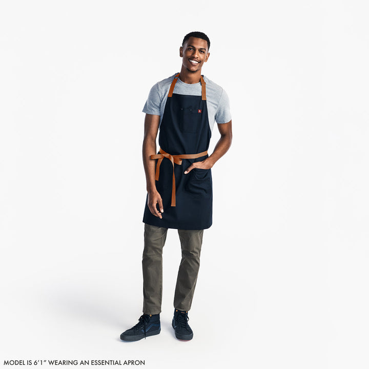 The Essential Apron | Abalone Black Denim