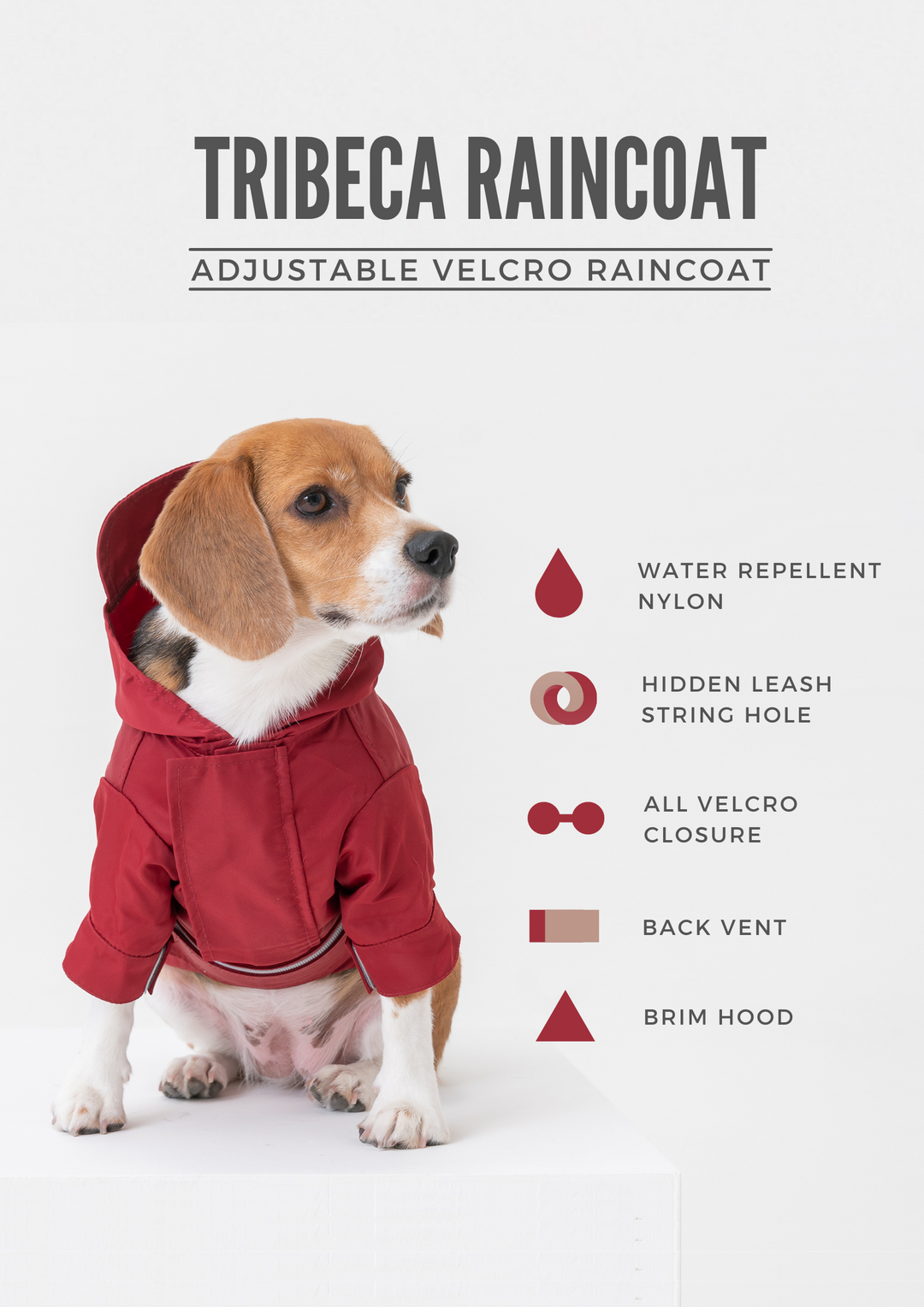 Tribeca Adjustable Velcro Raincoat - Olive