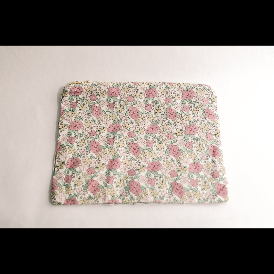 Betsy Ann | Timeless Floral Ruffle Zipper Pouch