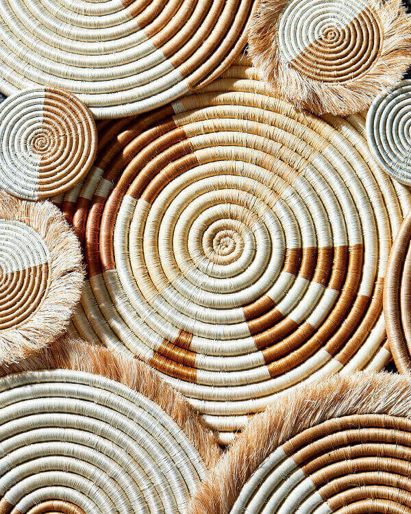 Abstract Form Platter in White