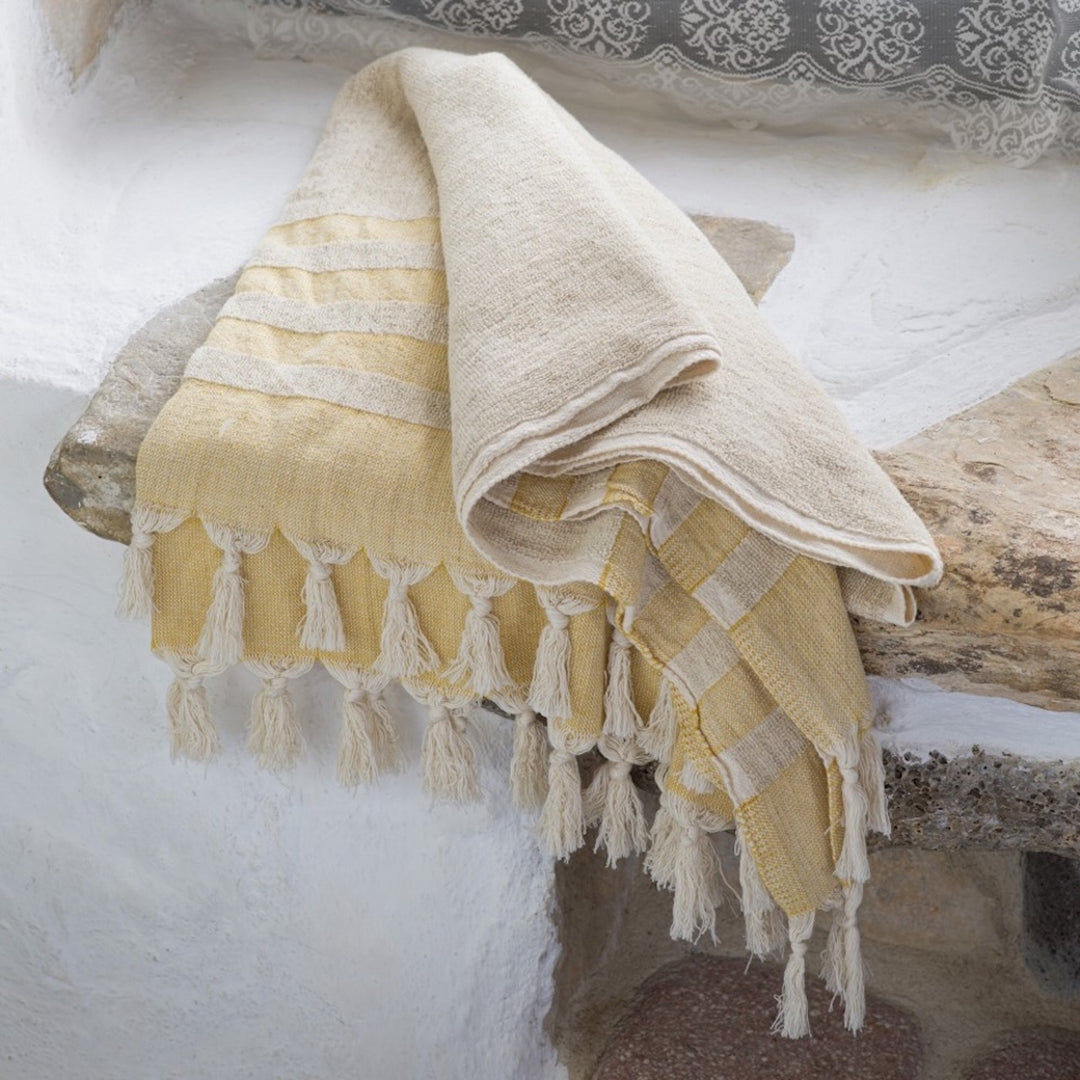 Hand loomed Linen Terry Bath Towel