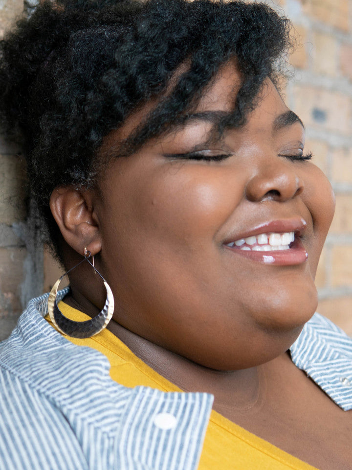 Crescent Loop Earrings