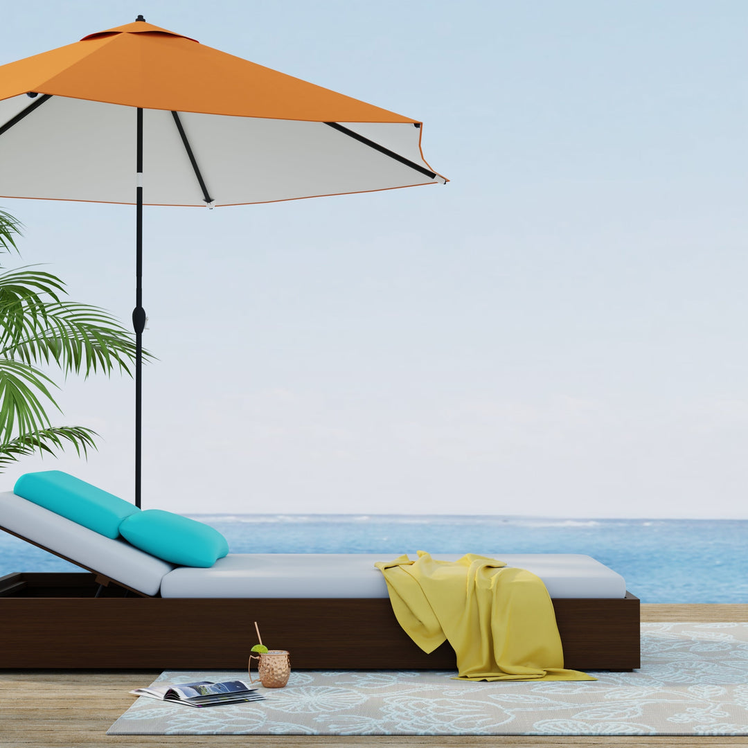 Line Flower Cool Aqua