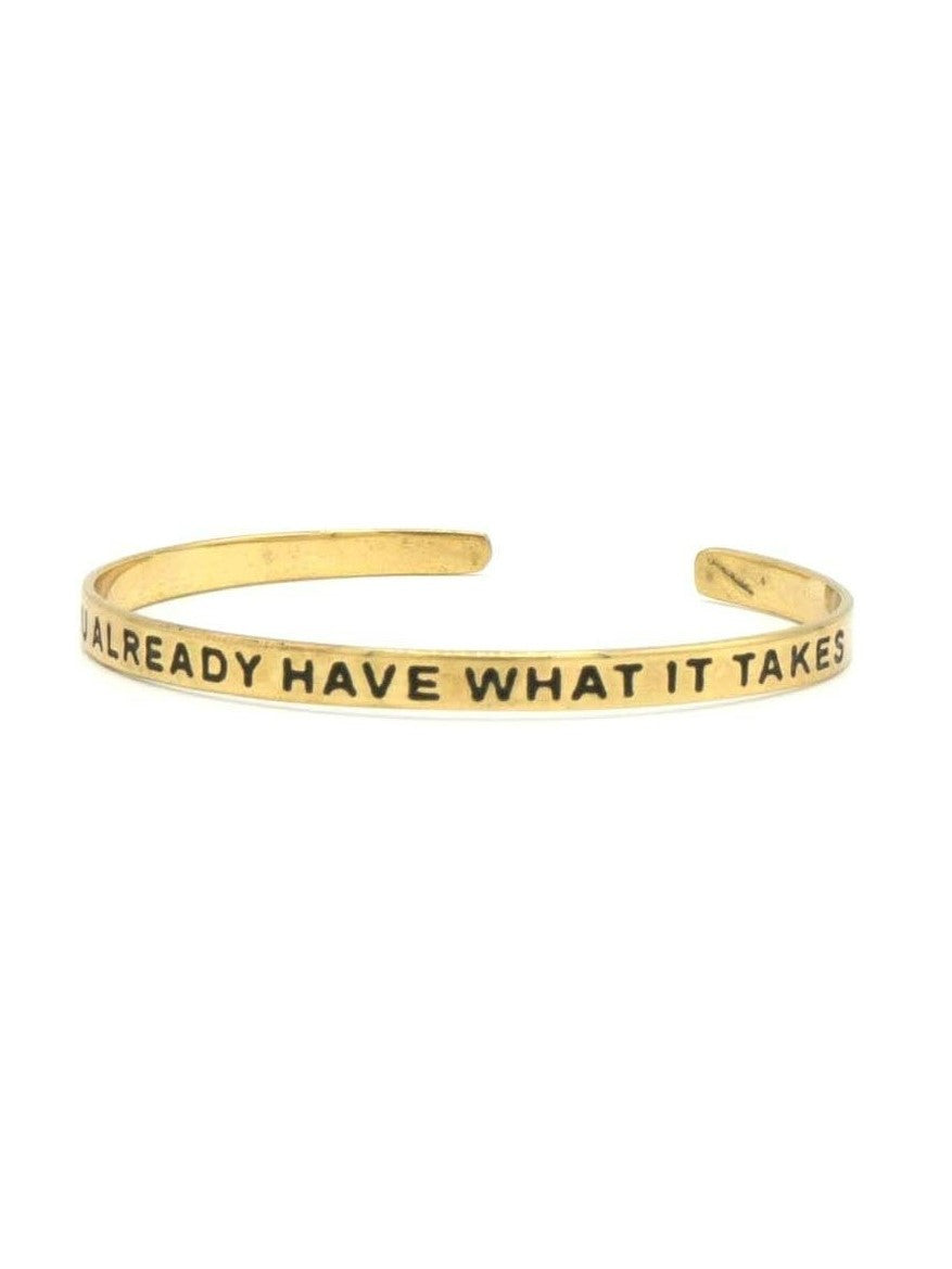 Have What It Takes Quote Cuff
