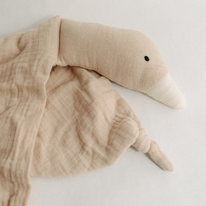 Goose Lovey Security Blanket | 17x17 |Organic Cotton