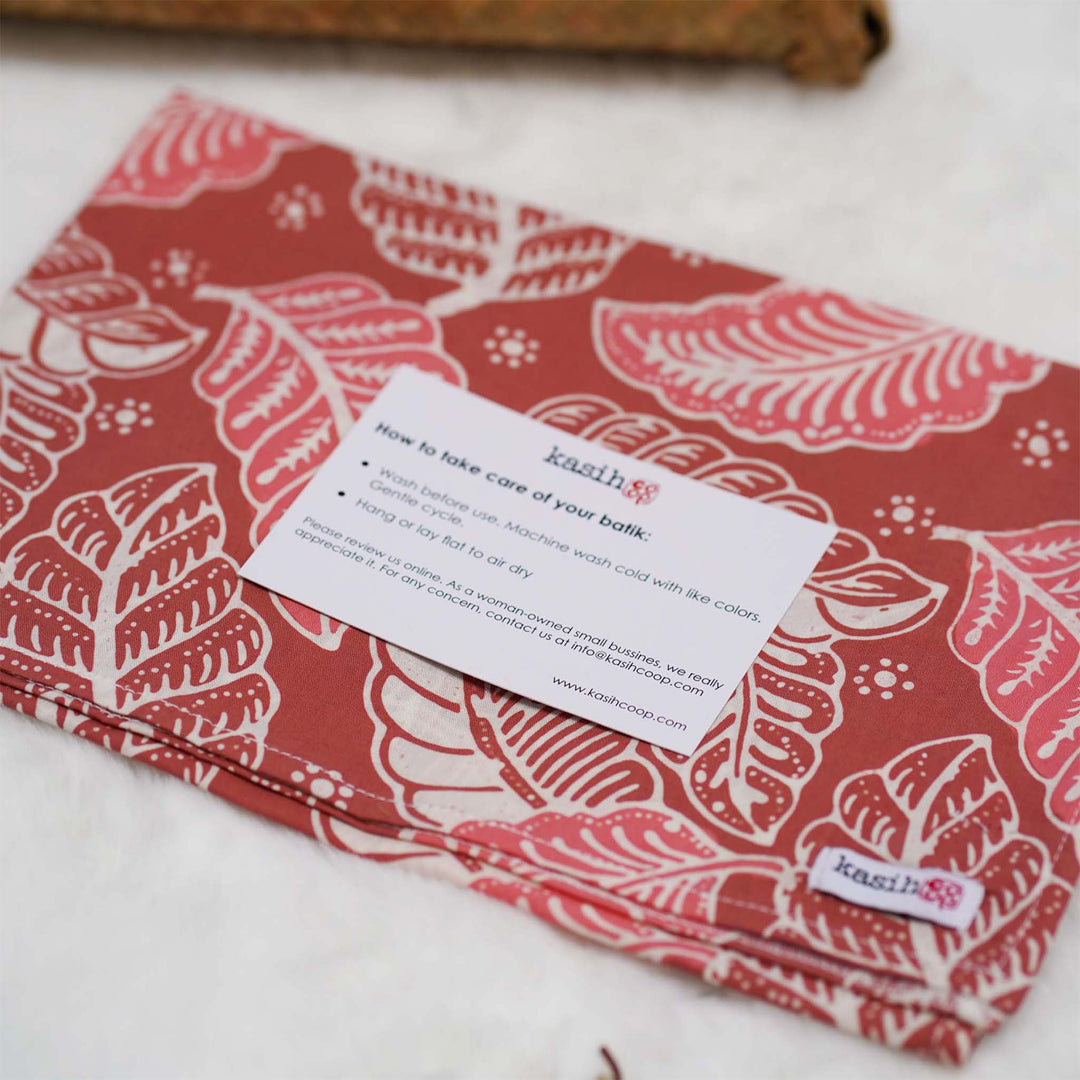 Gift Set of Hand Dyed Batik Bandana, Handwoven Pouch and Canting Wax and Dye Tool