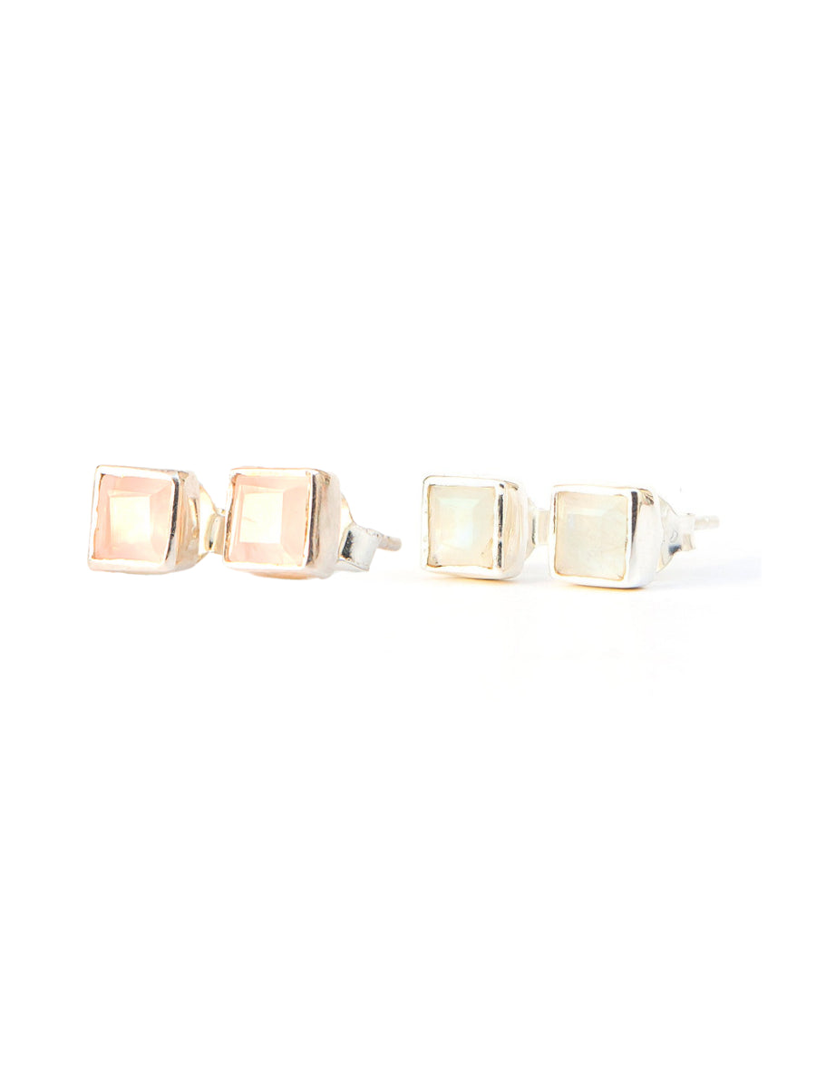 Crystal Waters Studs - Sterling Silver