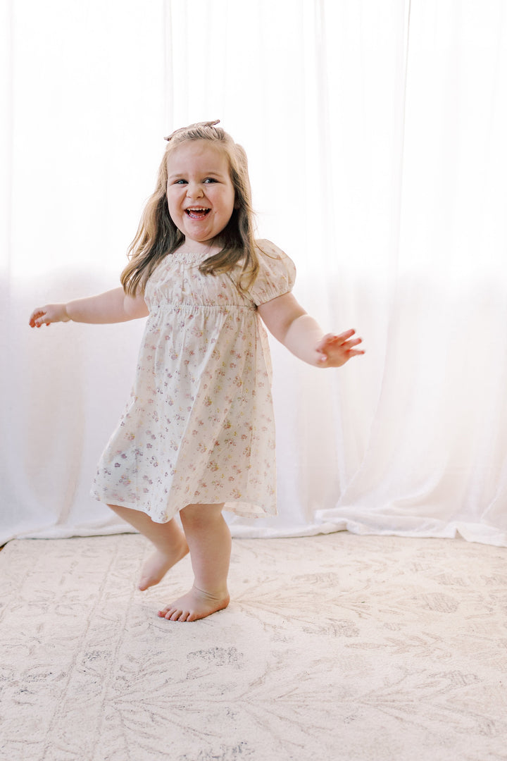 The Kennedi Dress- Spring Petal | Short Sleeve