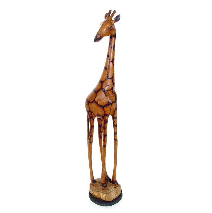 36" Olivewood Giraffe