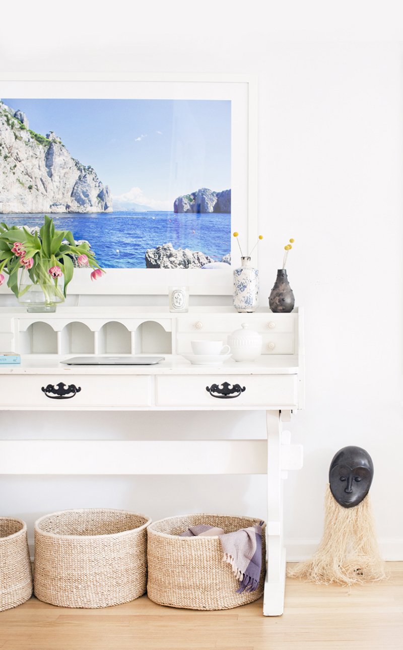 Banana Leaf Floor Basket